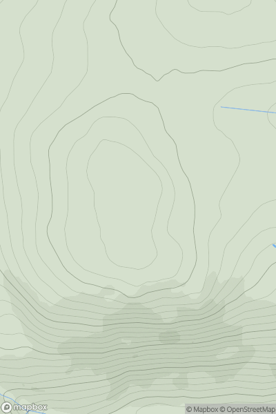 Thumbnail image for Meall an t-Slugain [Cairngorms] showing contour plot for surrounding peak